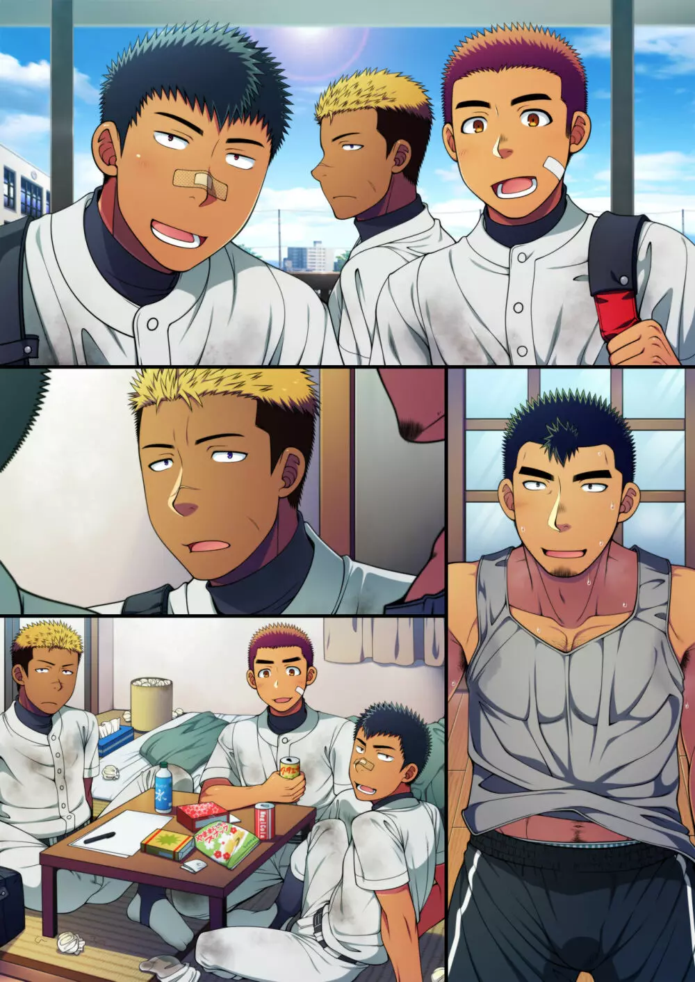 童貞コーチは野球部員のヤンキー君のデカチンをハメられたくて堪らない！ - page36