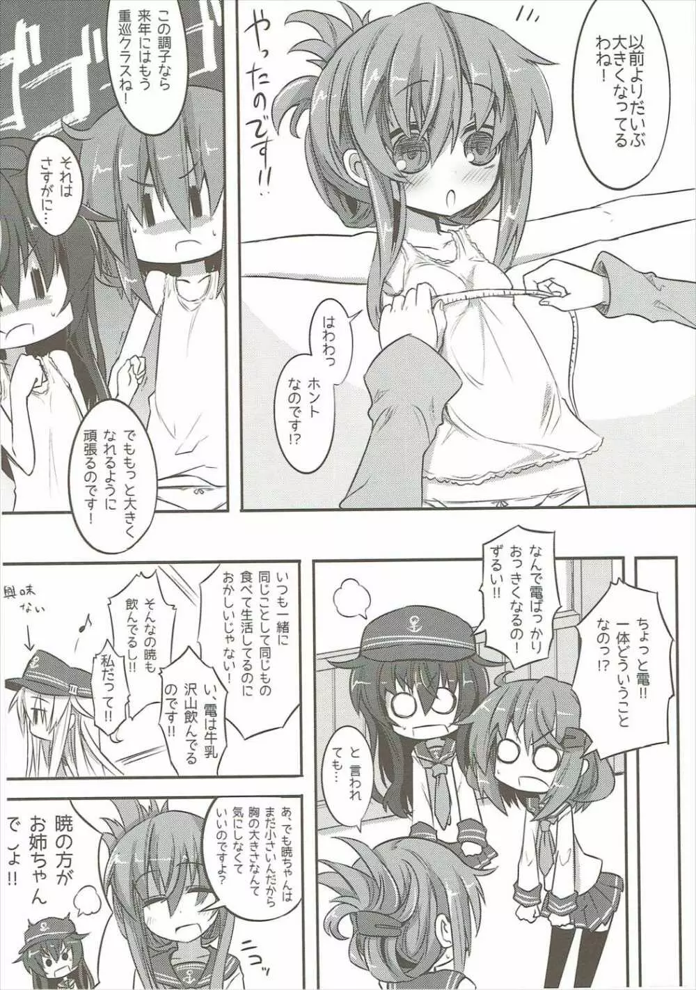 暁＆雷の第六くちくみるく！ - page3
