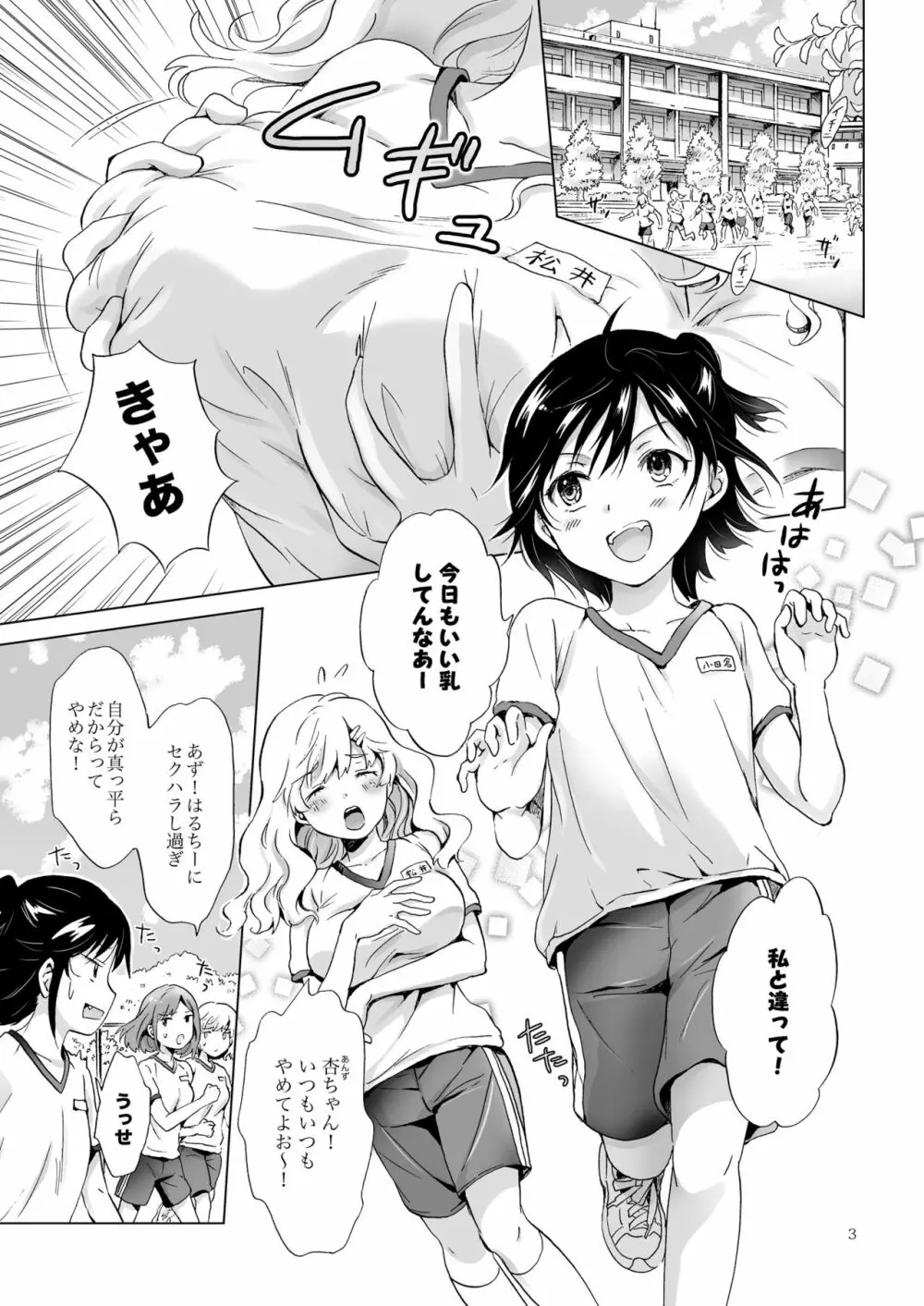 おっぱいちゃんとちっぱいちゃんが入れ替わる話 - page2
