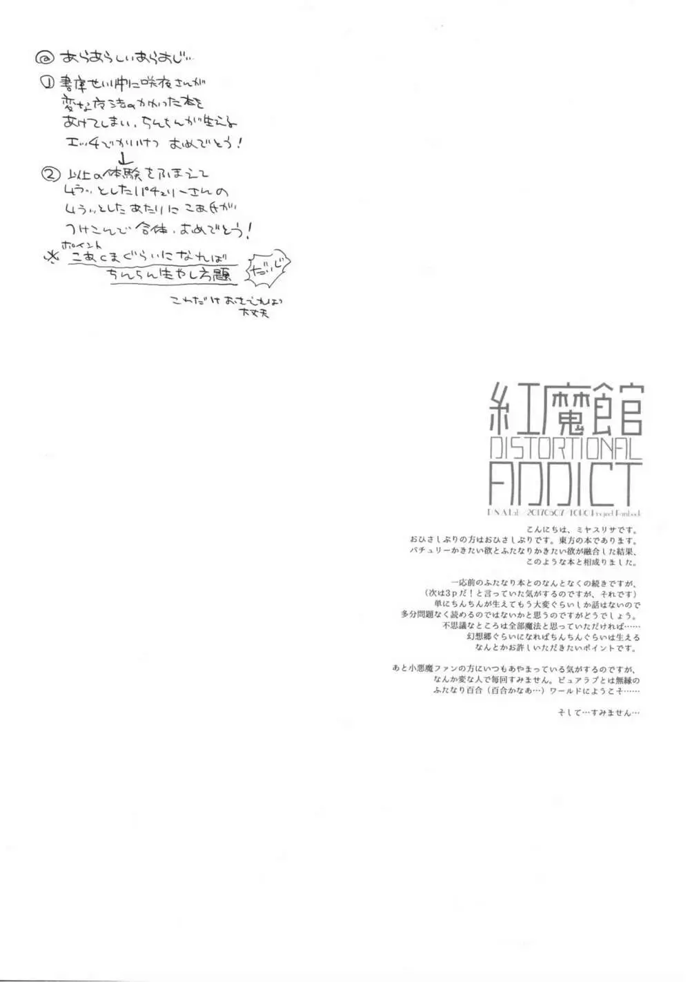 紅魔館DISTORTIONAL ADDICT - page3