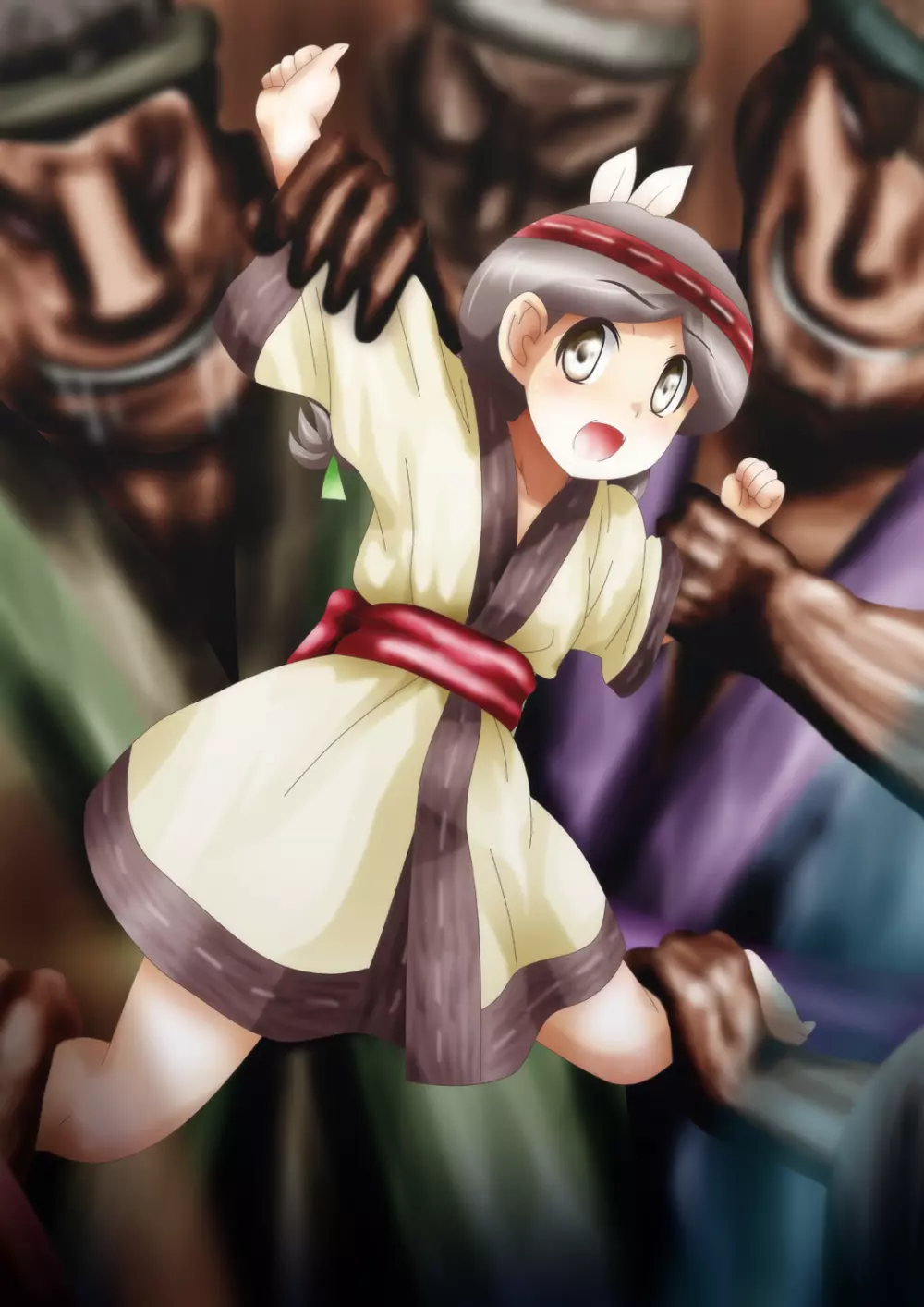 [でんで] 『不思議世界-Mystery World-ののな31』～つばきとネンの悪夢の強輪姦獄、魔淫欲に取り憑かれた村人達～ - page131