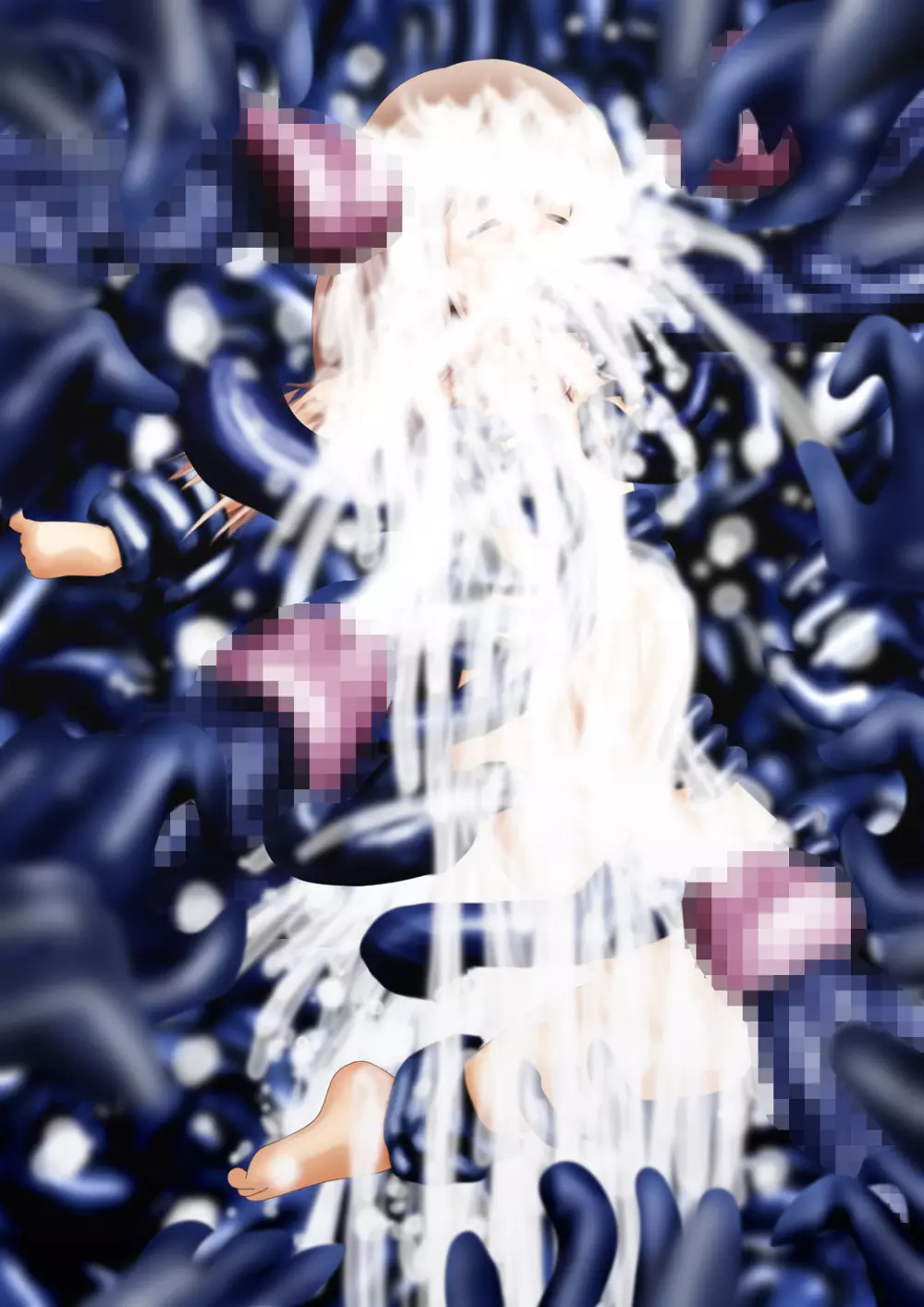 [でんで] 『不思議世界-Mystery World-ののな32』～青の救世主メアvs死の大魔王、復怨の魔岩拘束鞭撃淫獄刑～ - page135