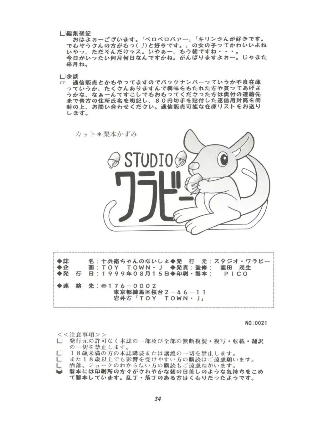 十兵衛ちゃんのないしょ - page33
