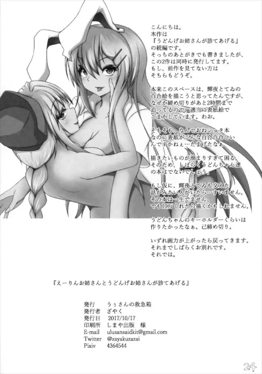 えーりんお姉さんとうどんげお姉さんが診てあげる - page25
