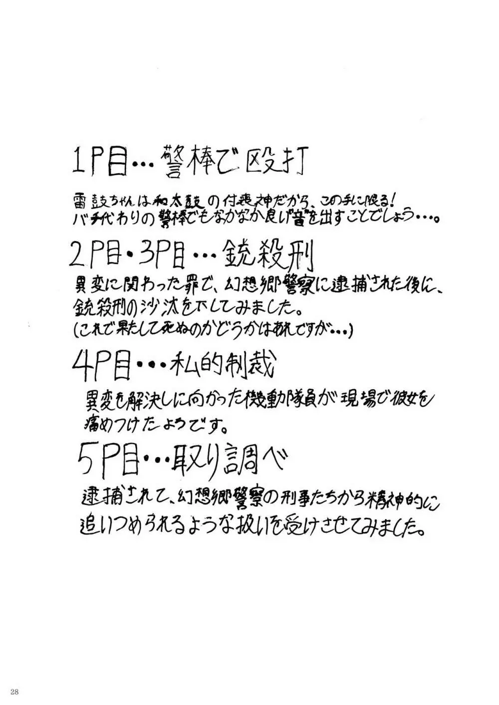 堀川雷鼓リョナ合同誌 フルボッコだドン！ - page29