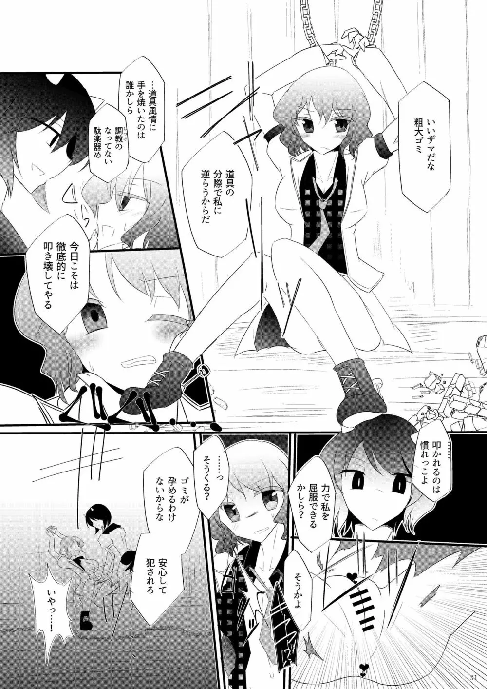 堀川雷鼓リョナ合同誌 フルボッコだドン！ - page32
