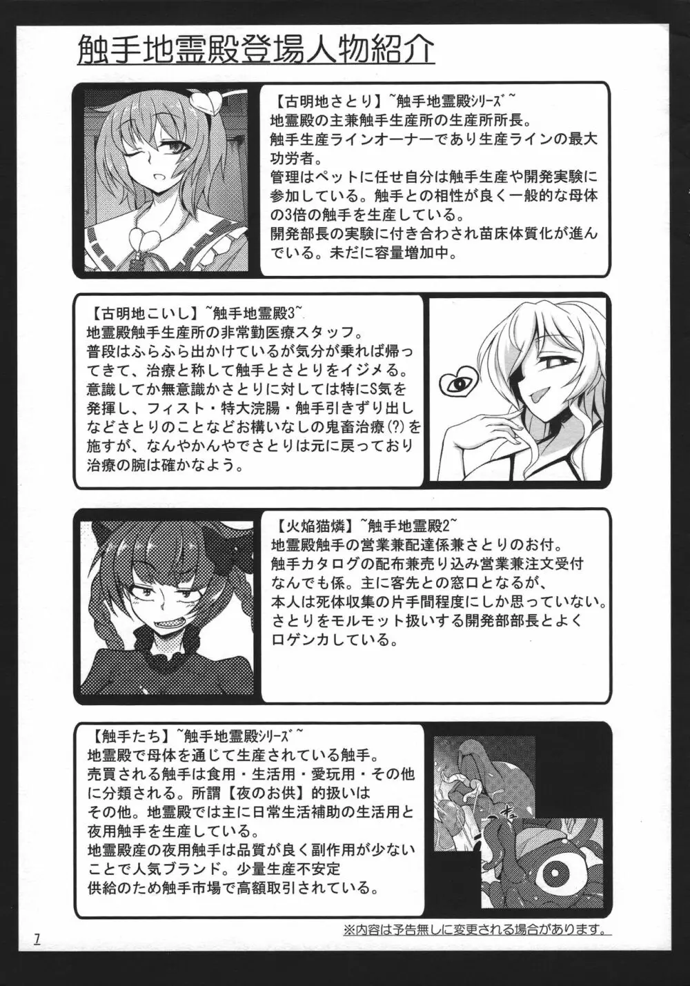 触手地霊殿外伝～ふたなり改造実験録～ - page8