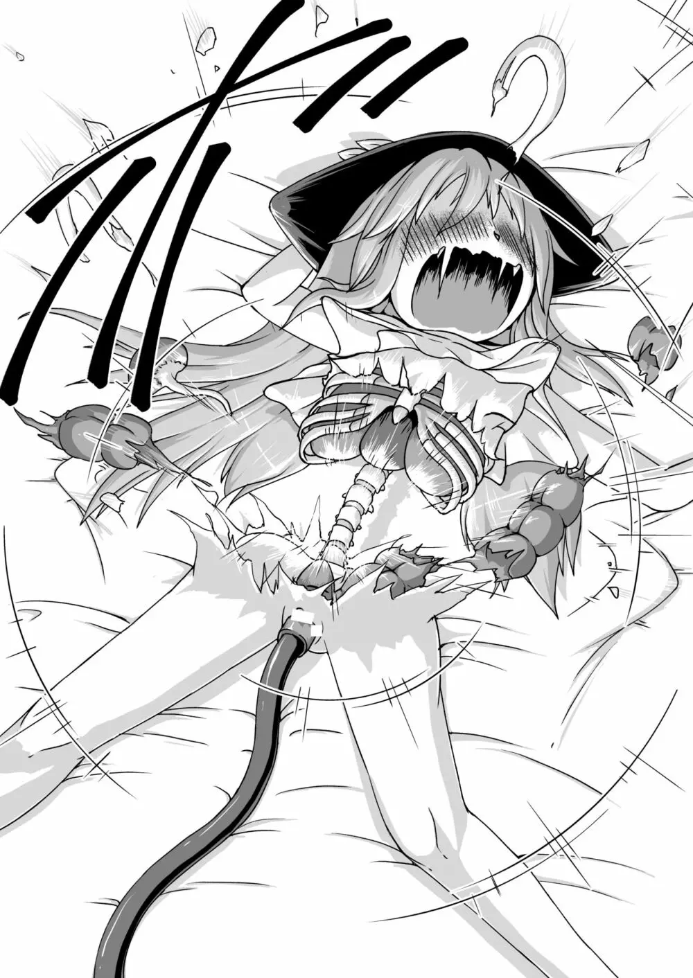 天子ちゃんと霊夢ちゃんが膨腹オナニーする本～破裂編～ - page25