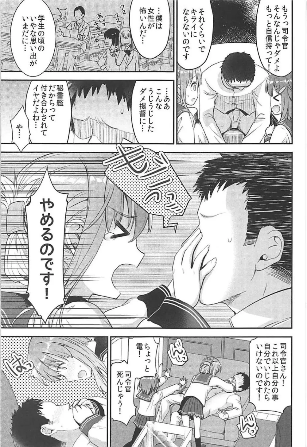 提督をダメにする授乳手コキ 雷・電編 - page5
