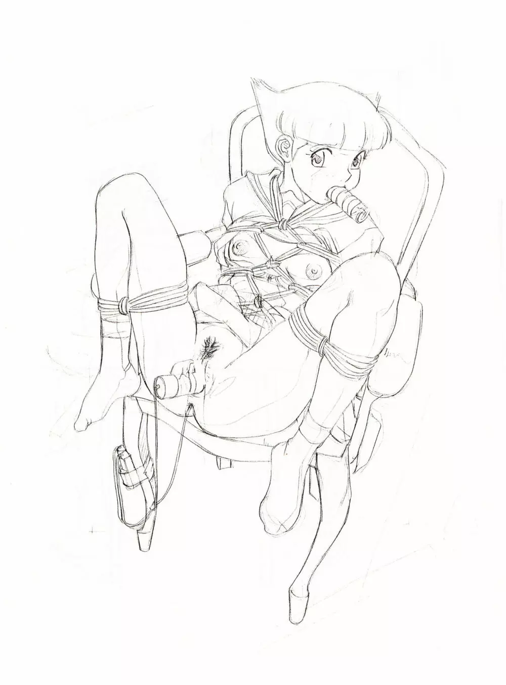 藤○キャラらふ原画集 - page18