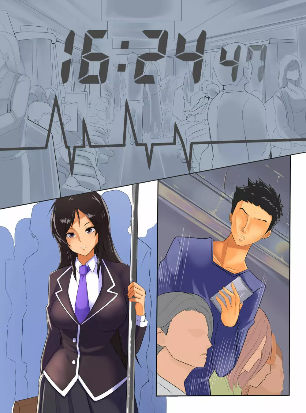 あの娘達の時間を止めて強制コントロールして電車内で全員種付けSEX - page27