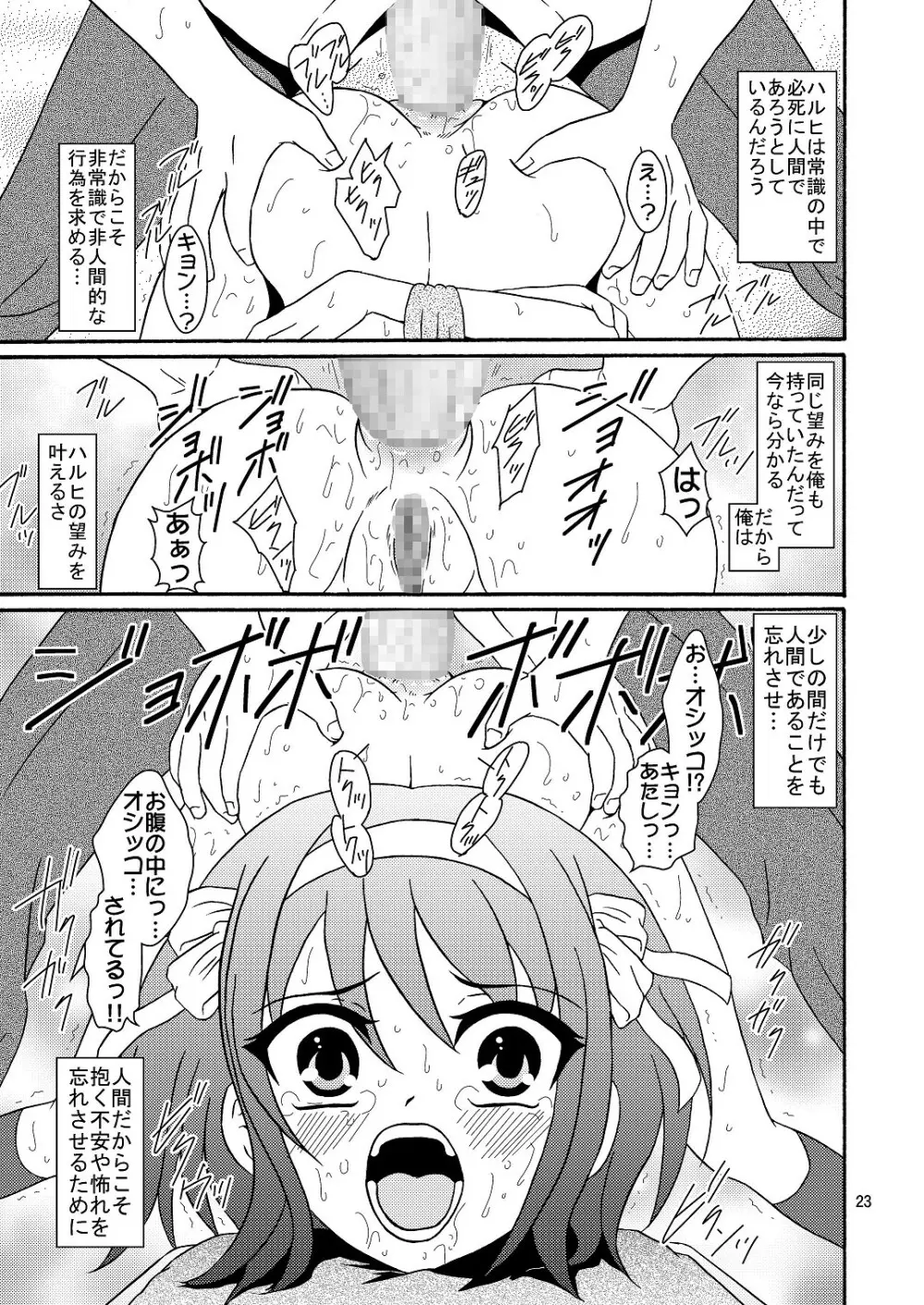 涼宮ハルヒさんの危険な愛体験4 - page23