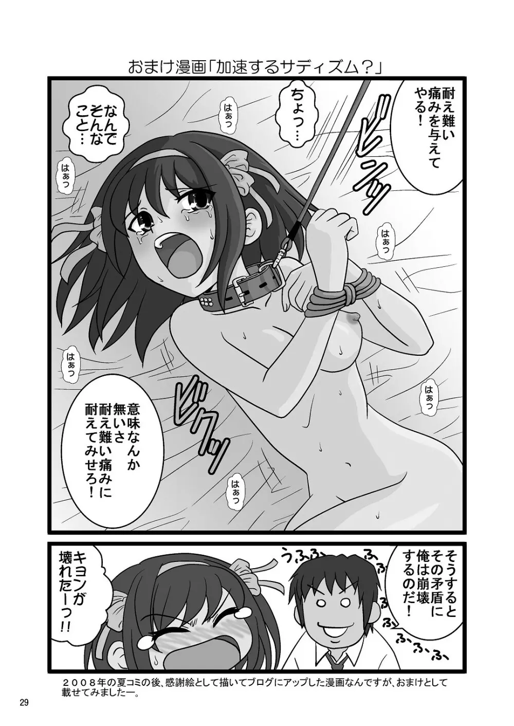 涼宮ハルヒさんの危険な愛体験4 - page29