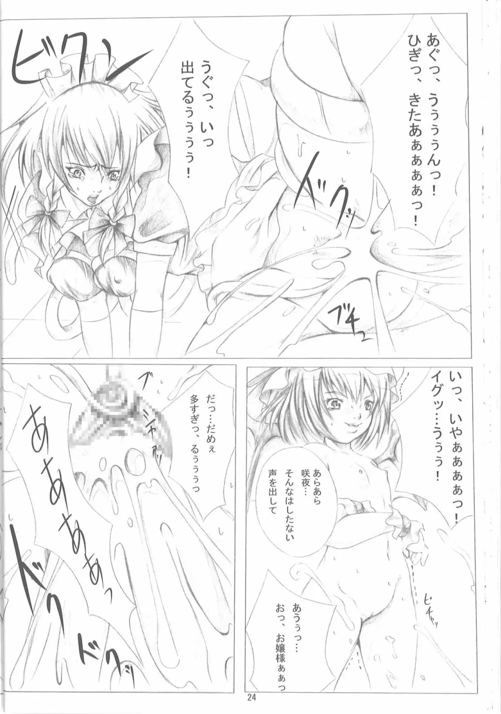 東方保健体育～鬼畜幼女と触手の孕ませ実習～ - page23