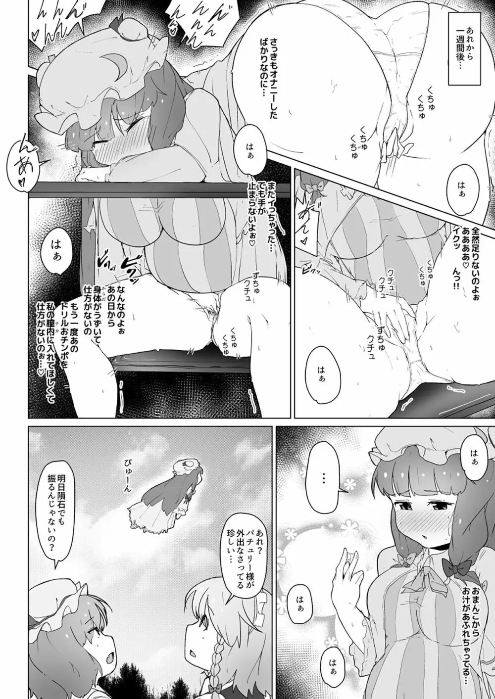 パチェとお空の鳥姦ふたなりイキまくりの初産卵 - page12