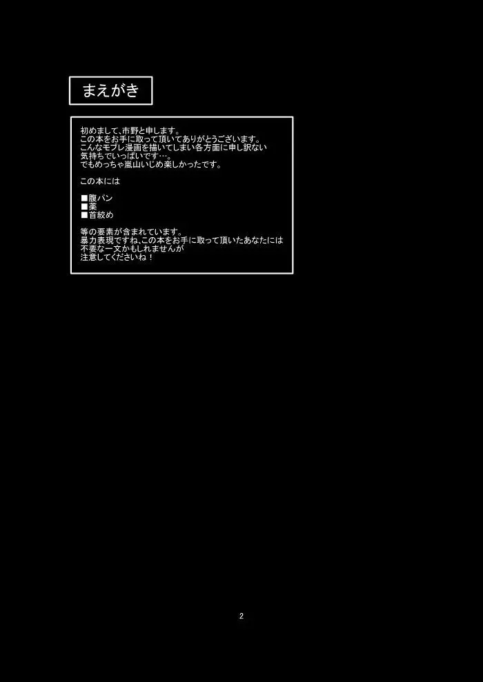 嵐山准を軽率にモブレしてみた本 - page2