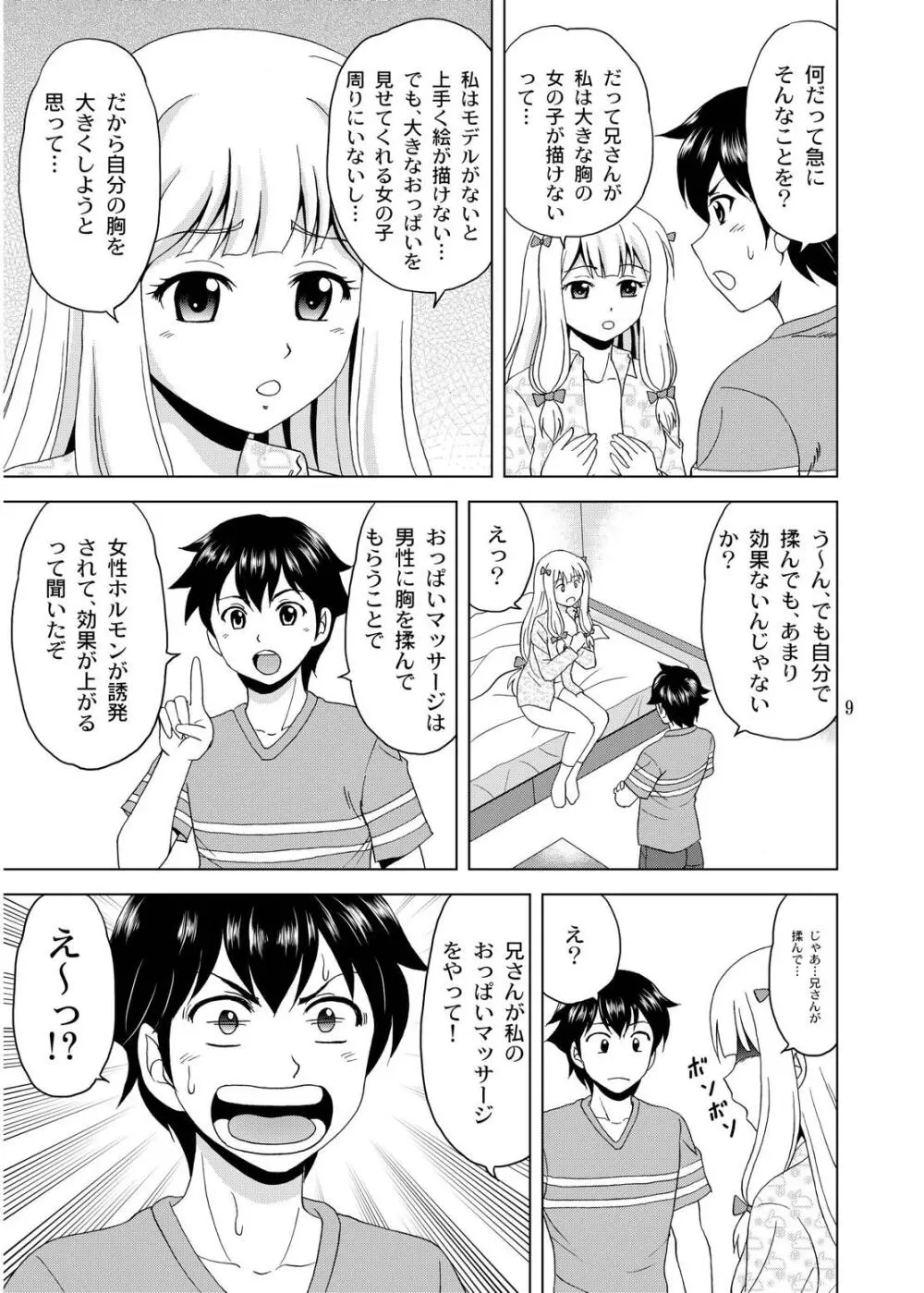 兄さんが胸を揉んだら - page8