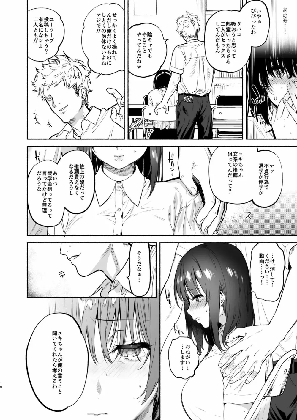 過ち -弱みを握られ、篭絡される少女- - page9