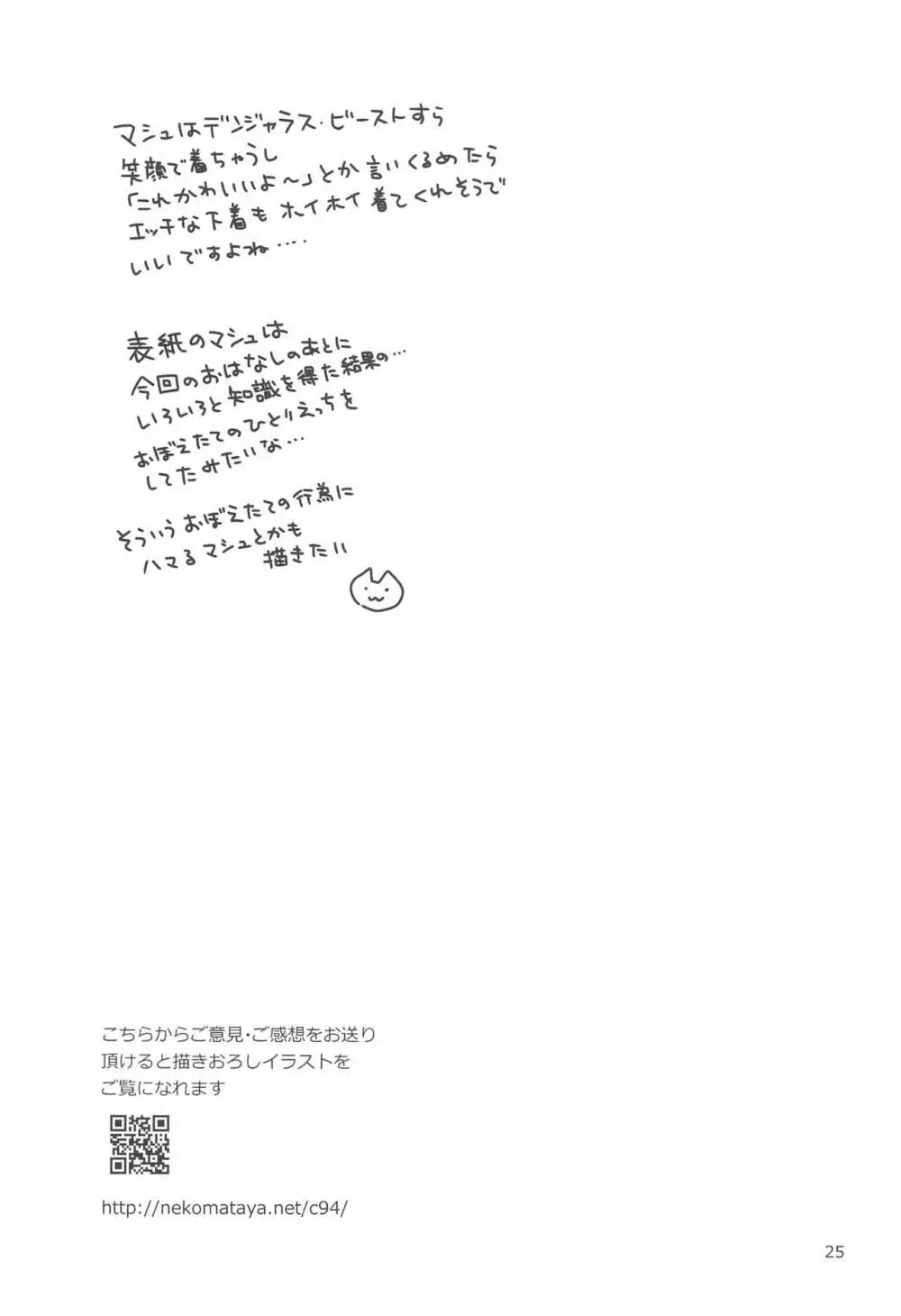 マシュのはじめてチュートリアル - page25