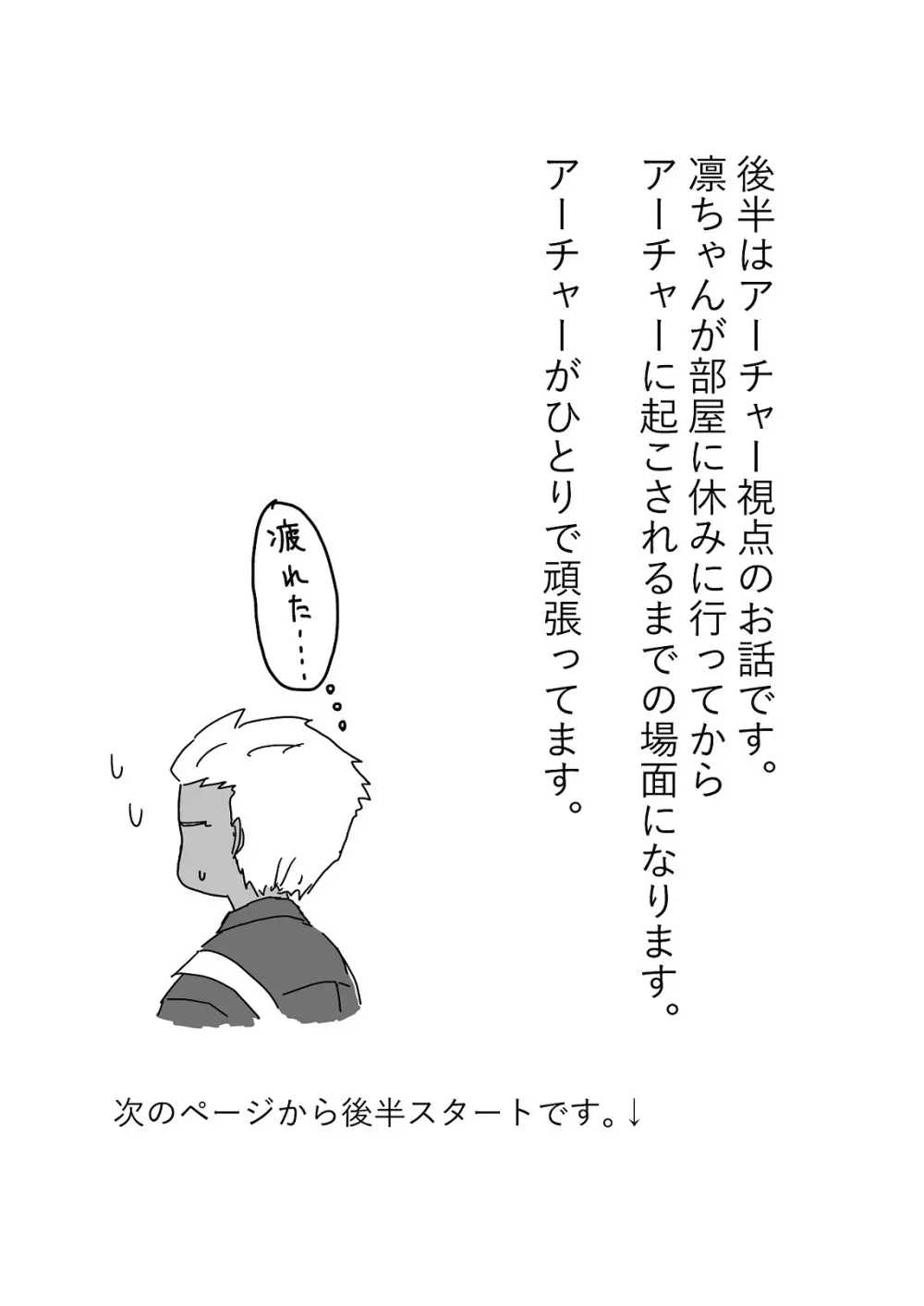 アーチャー見てるとムラムラしてくる凛ちゃんのお話 - page14