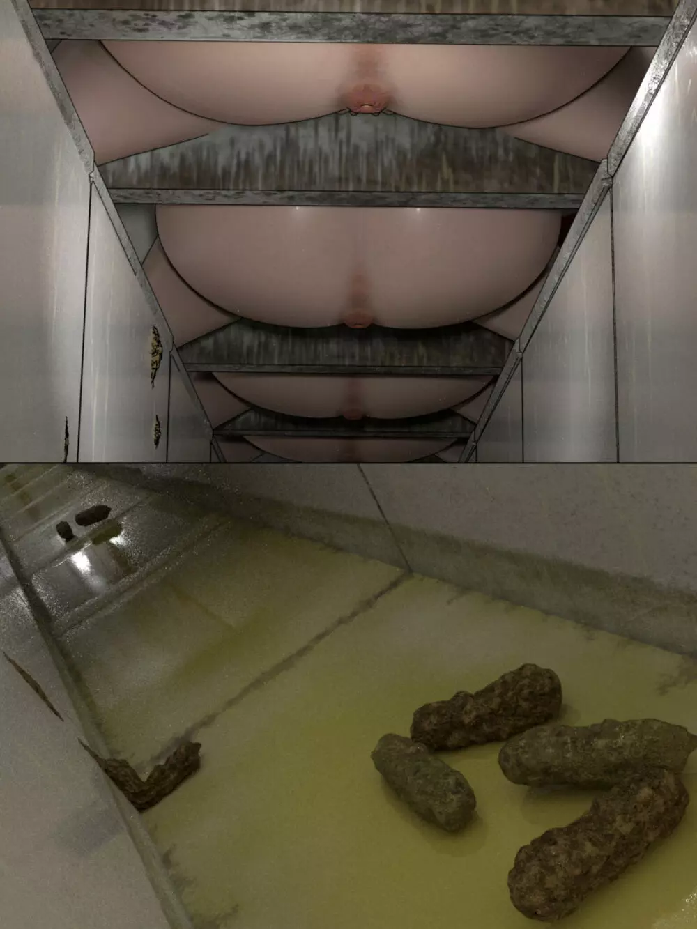 溝トイレを真下から【学校編】 - page21