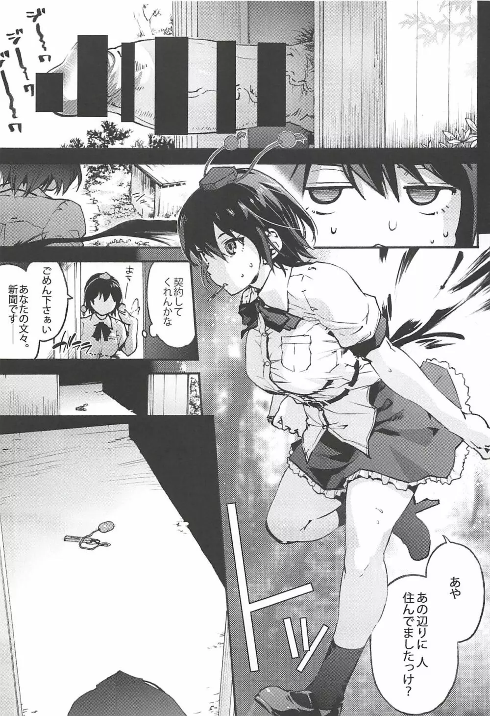 長い物に×かれたい射命丸さん - page2