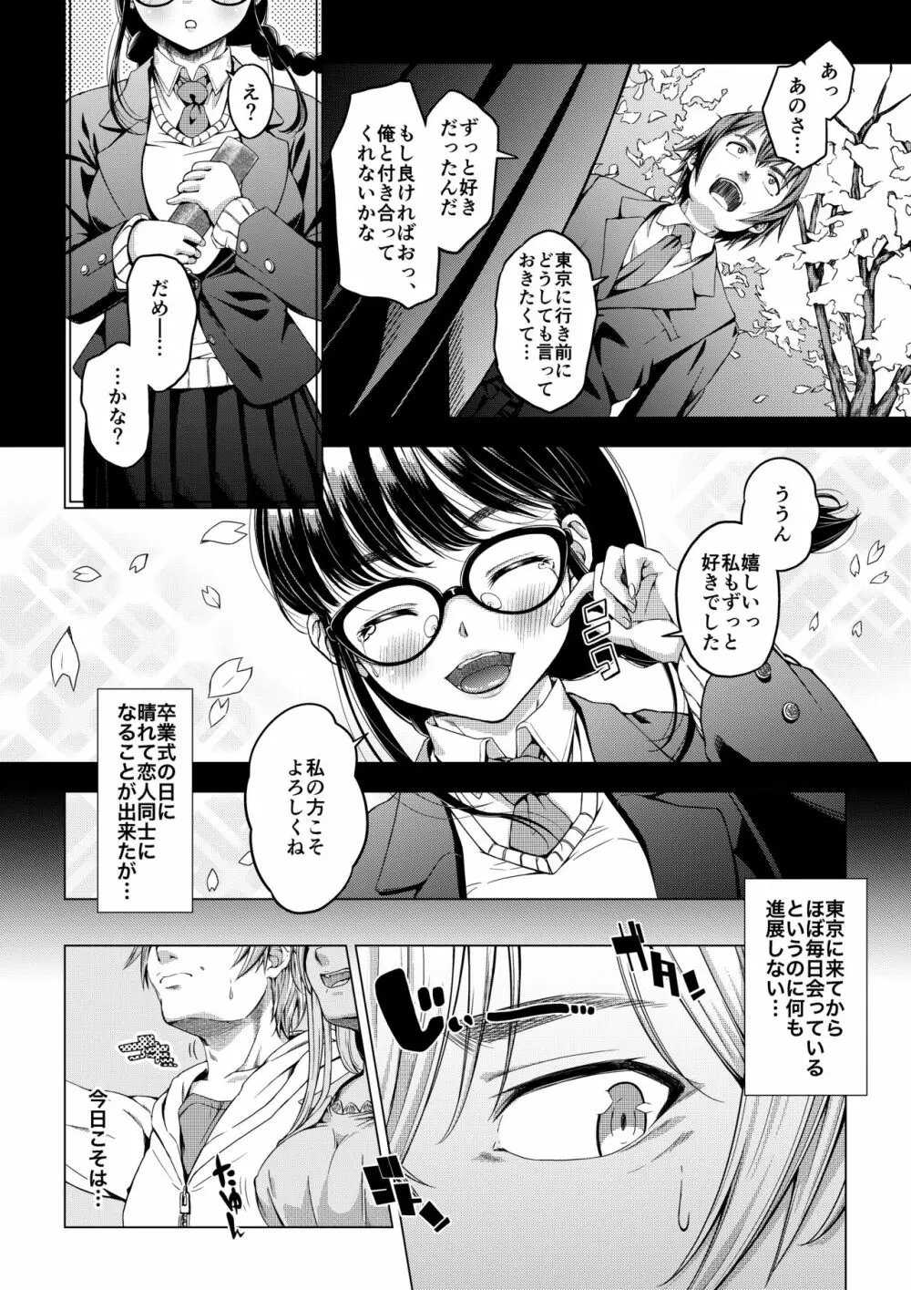 大学進学で一緒に上京した彼女がサークルの先輩に寝取られ堕ちるまで -レイプ・処女喪失編- - page3