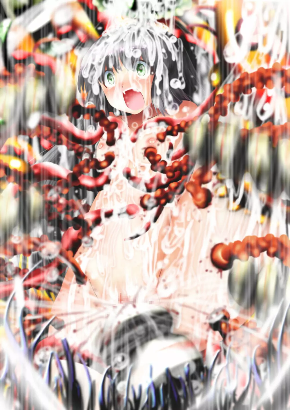[でんで]『不思議世界-Mystery World-ののな37』～ののなの絞首膣締め淫姦獄、つばきの村因姦箱拘束蟲喰い淫獄刑～ - page223