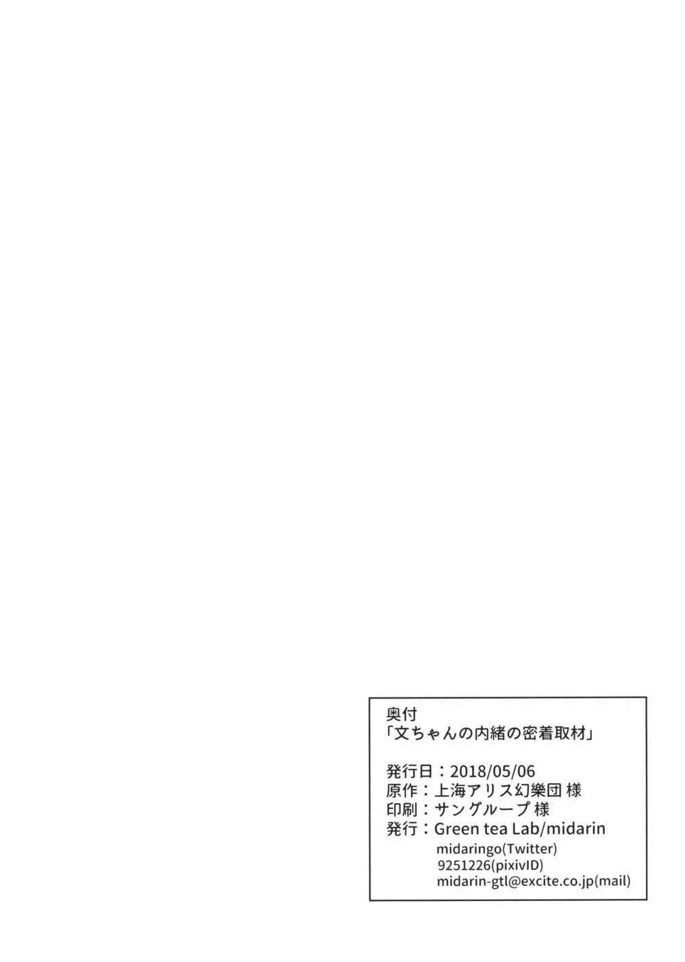 文ちゃんの内緒の密着取材 - page29