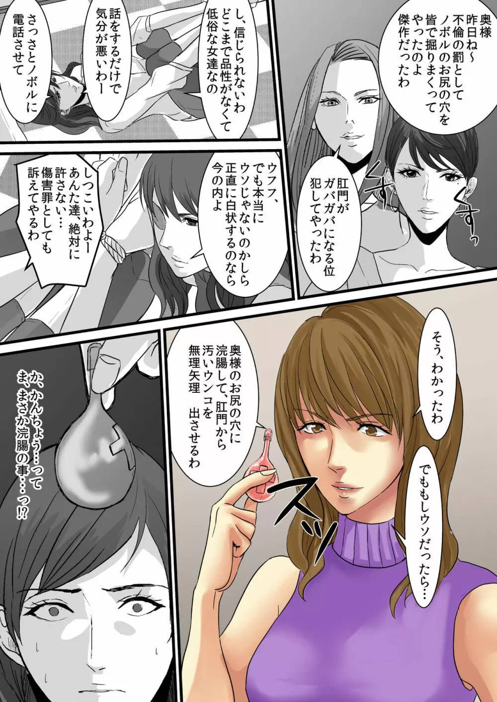 セレブ婦人達への復讐○辱 ～不倫の代償を浣腸で償わされた女達～ - page7