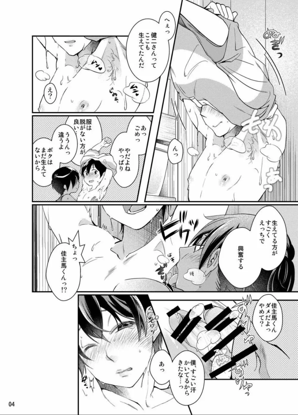わき★コキ～お兄さんの腋毛でシコシコオナニー～ - page3