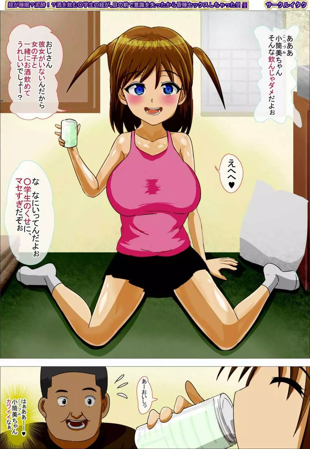 姪が睡眠?泥酔!? 酒を飲む○学生の姪が 目の前で意識を失ったから 昏睡セックスしちゃった!! - page2