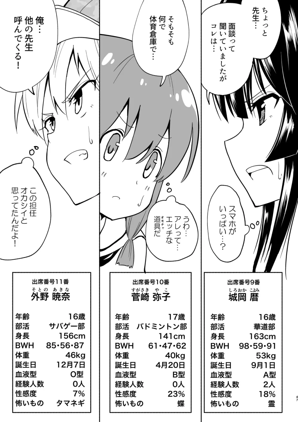 セックススマートフォン～ハーレム学園編4～ - page47