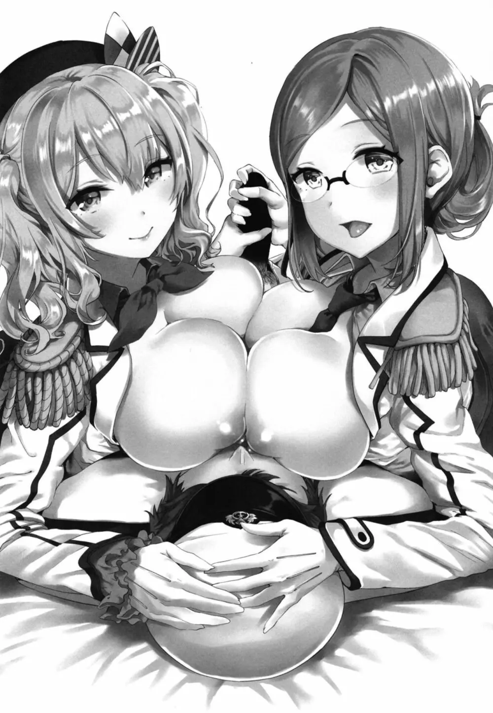 提督をダメにする授乳手コキ 香取&鹿島編 - page3