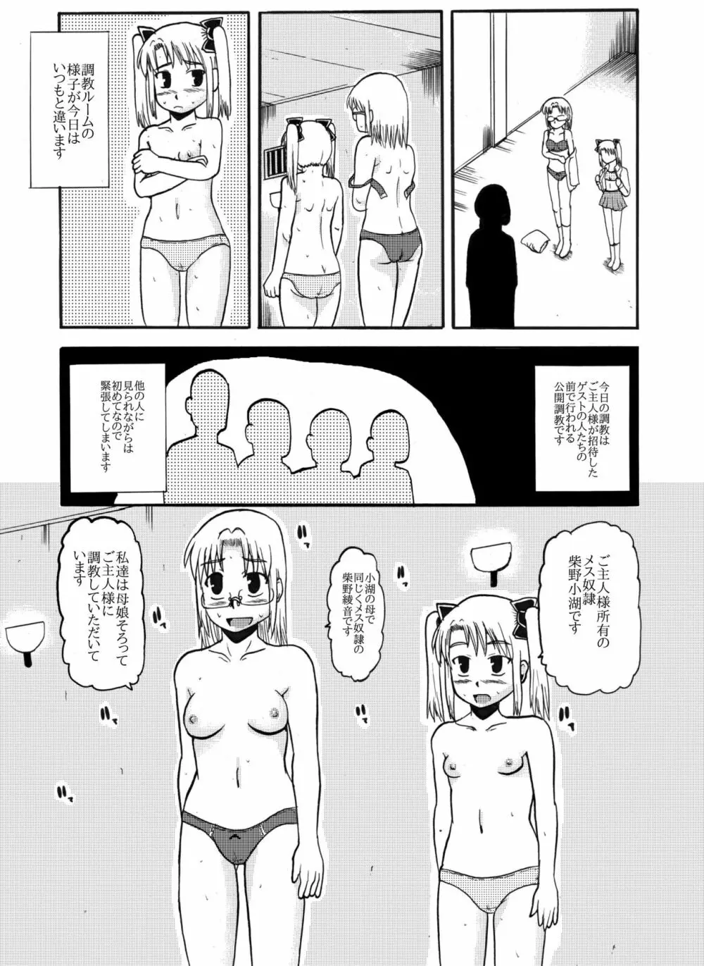 お母さんと一緒 柴野母娘の調教その2 - page12
