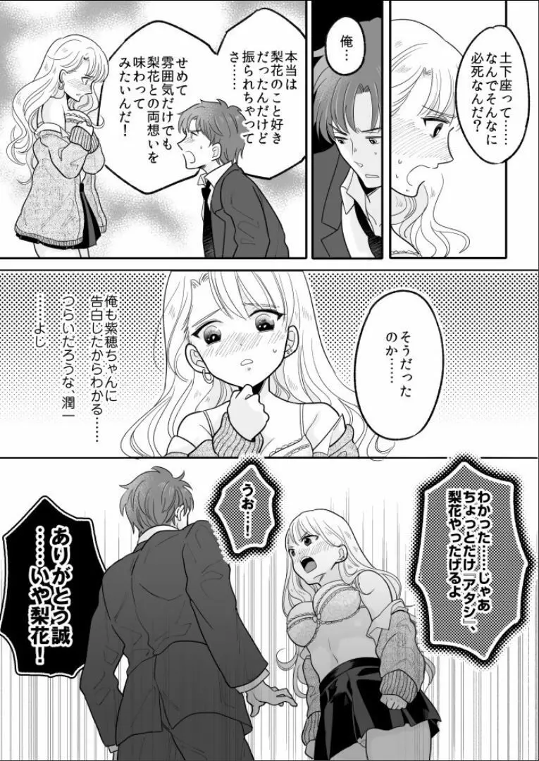 可愛いギャルと身体を入れ替えられた俺が親友とHする話。 - page19