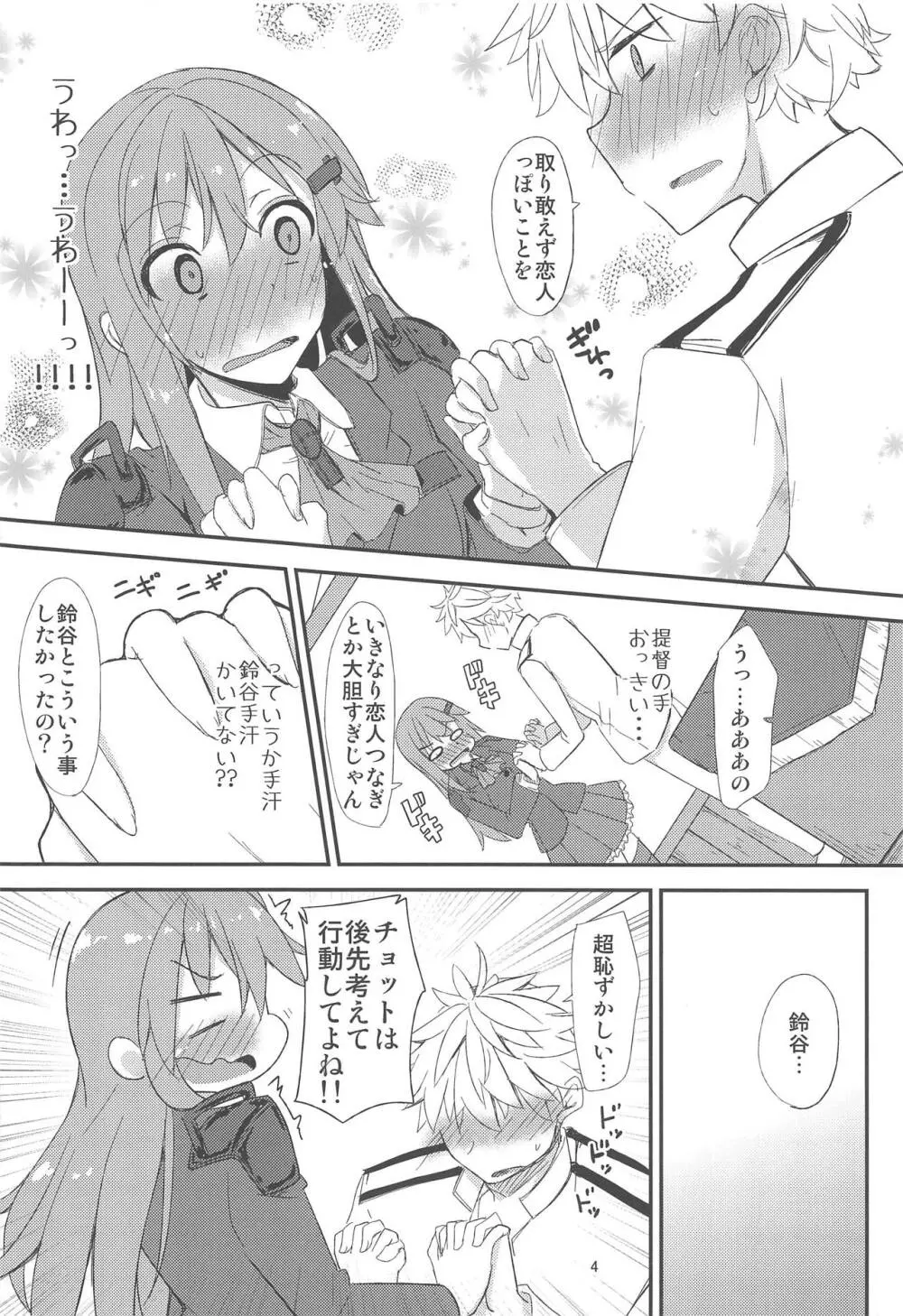 FlirT 鈴谷とイチャイチャする艦これ漫画 - page5