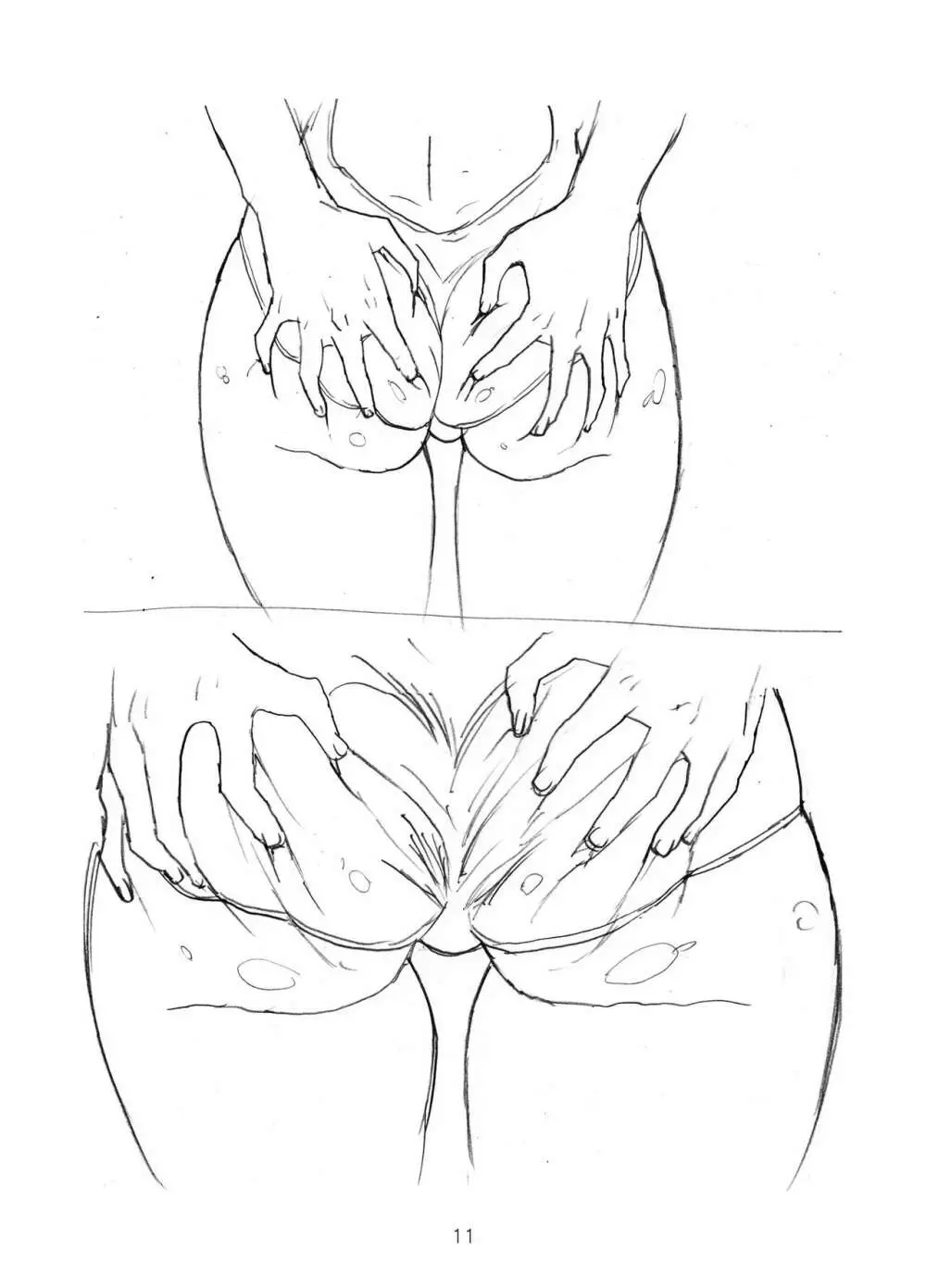 Misaki and Mika Sensei Sketchbook - page12