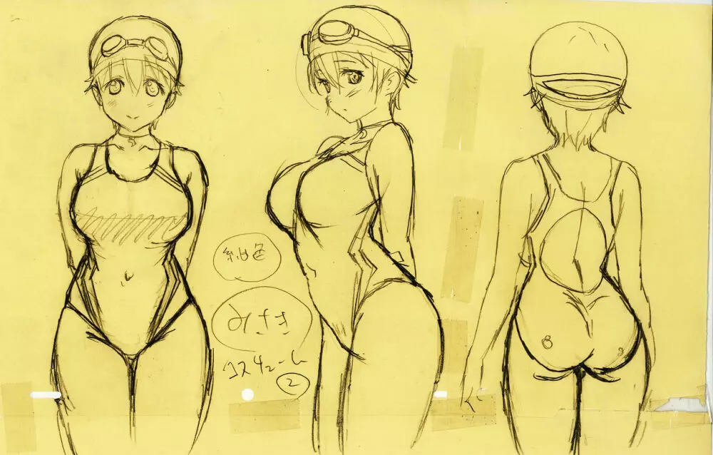 Misaki and Mika Sensei Sketchbook - page33