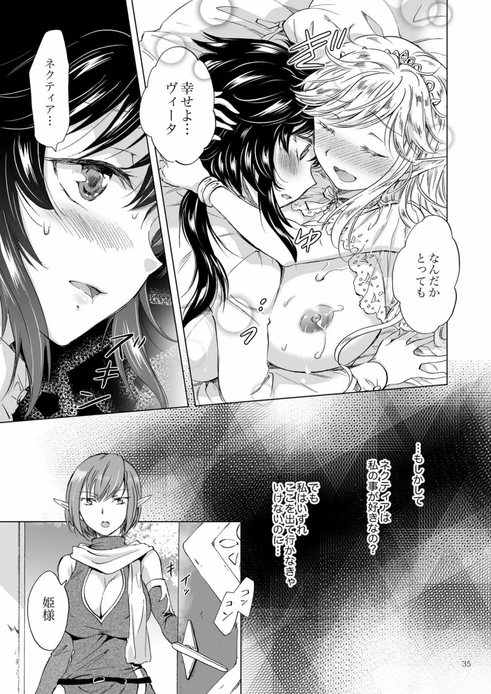 聖なる乳のエルフ姫 - page35