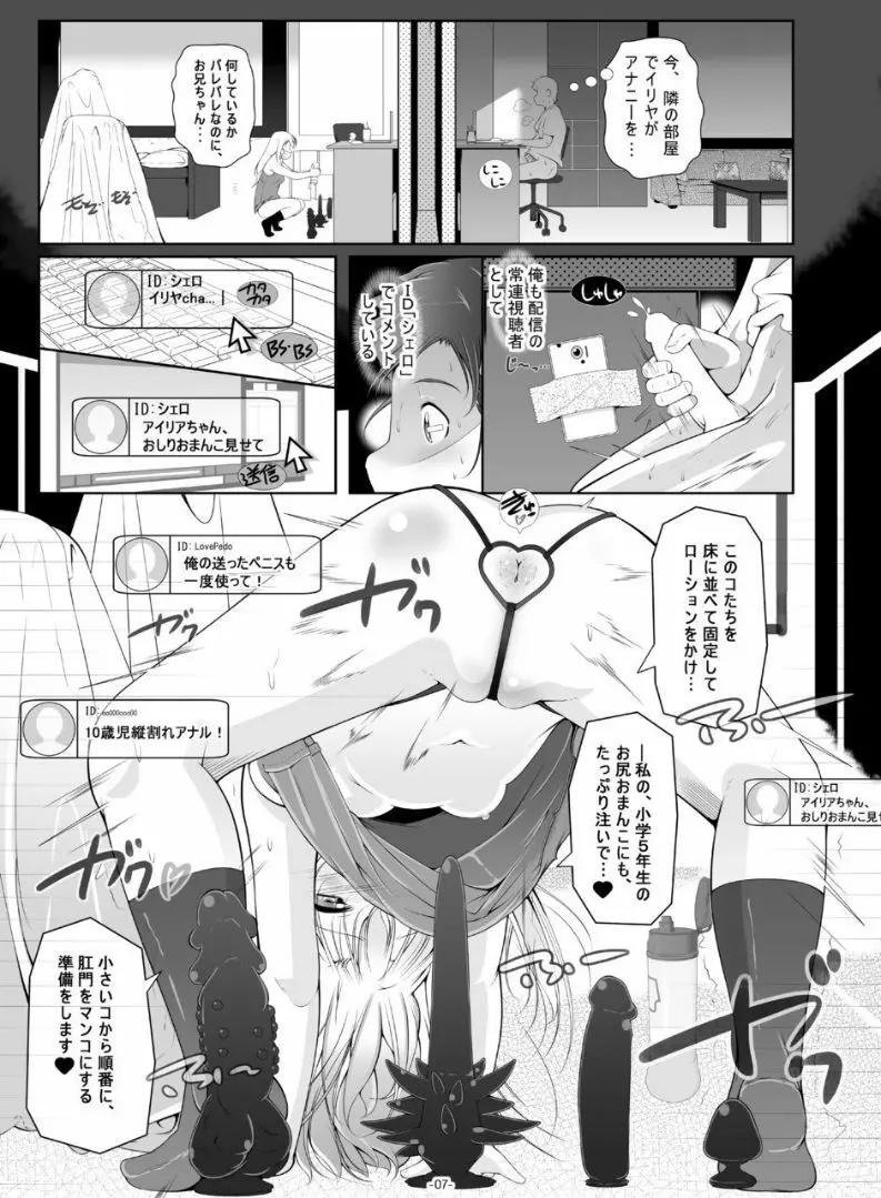 イリヤ・ママのオモチャを借りてHな配信 - page8