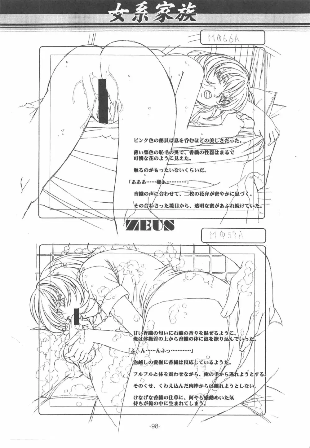 大人の童話 Vol.14 & 女系家族 線画集 - page97