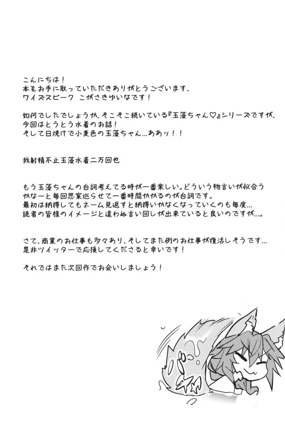 太陽！砂浜！渚の玉藻ちゃん - page28