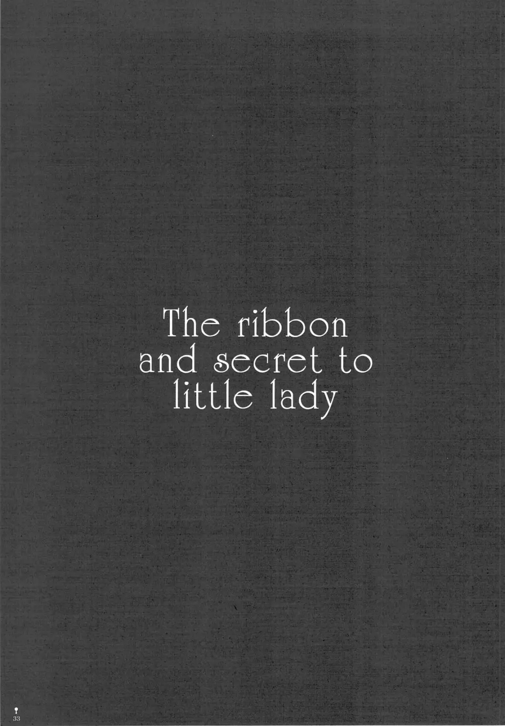 The ribbon and secret to little lady - page35