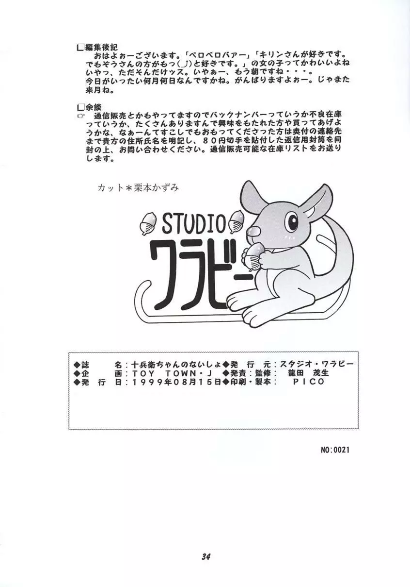 十兵衛ちゃんのないしょ - page33
