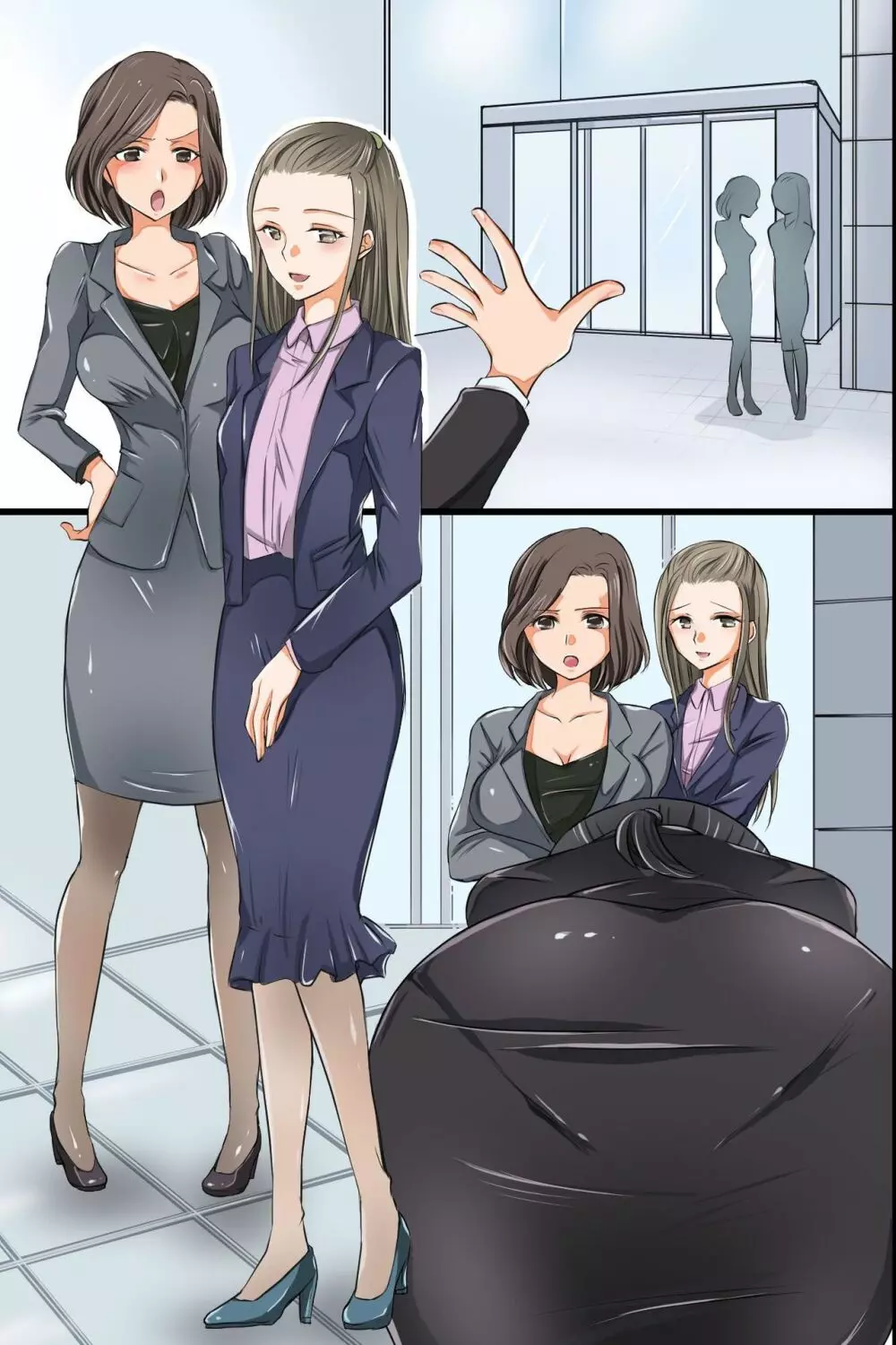 新人OLはじめてのエロ営業～先輩2人と身体を使って契約取ります！～ - page45