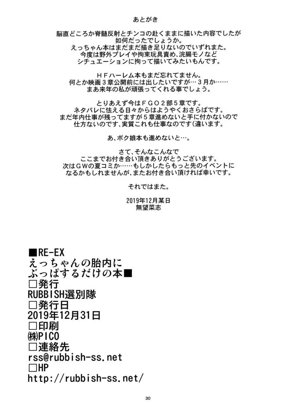 RE-EX えっちゃんの胎内にぶっぱするだけの本 - page29