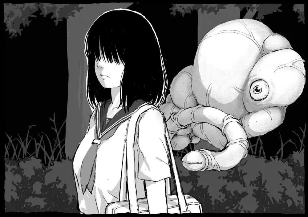 目隠れ女学生ＶＳ絶対孕ませモンスター - page4