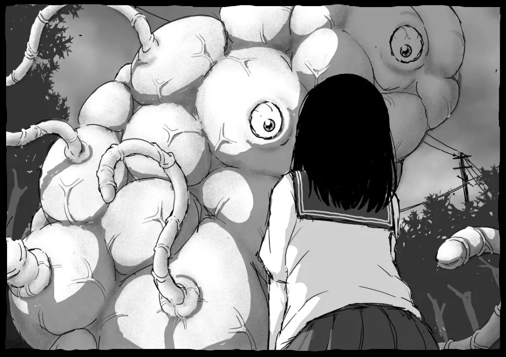 目隠れ女学生ＶＳ絶対孕ませモンスター - page7