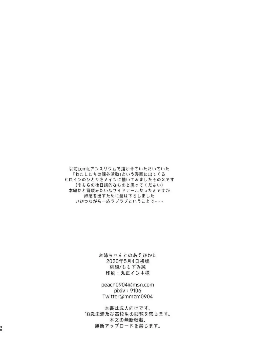 お姉ちゃんとのあそびかた - page29